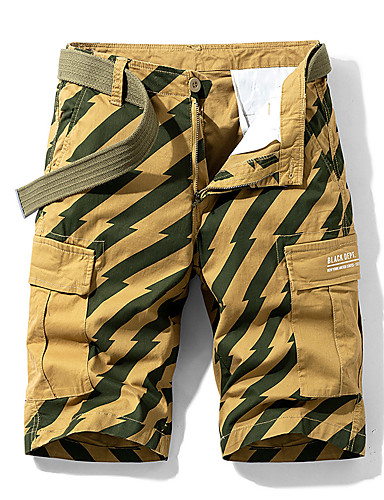 green hiking shorts
