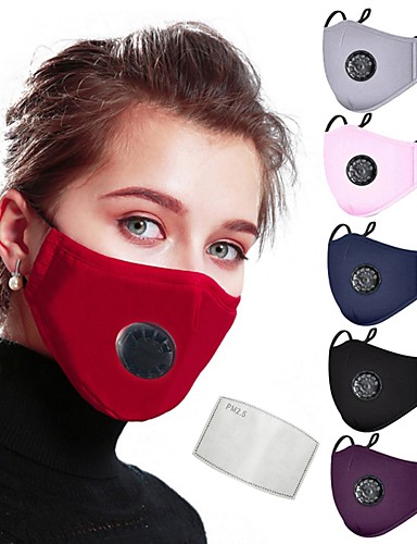 baratos Máscara falsa-Anti-Nevoeiro Á Prova-de-Pó Protecção Moto / Ciclismo Vermelho Escuro Azul marinho Branco para Mulheres Adulto Sólido / Máscara / Máscara
