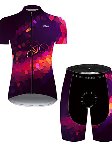 women's polka dot cycling jersey