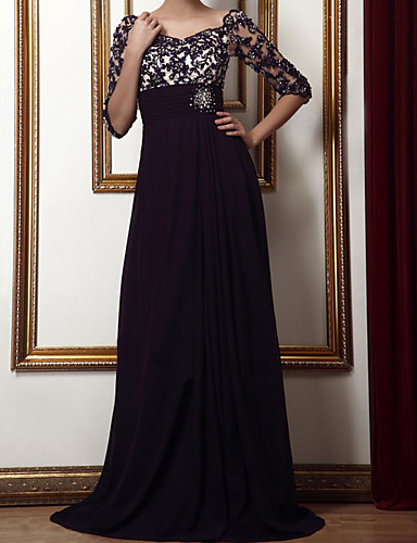 scalloped neckline cocktail dress