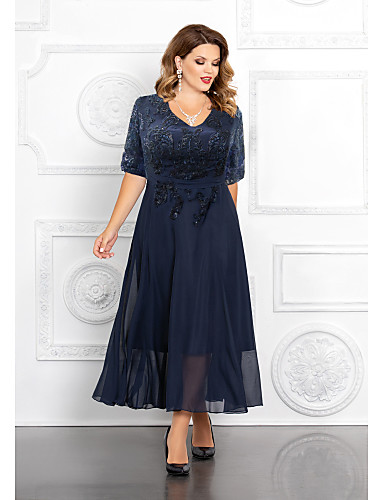 ankle length mother of the bride dresses plus size