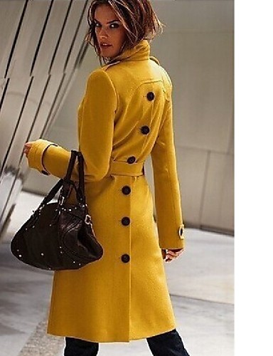 cappotto donna giallo