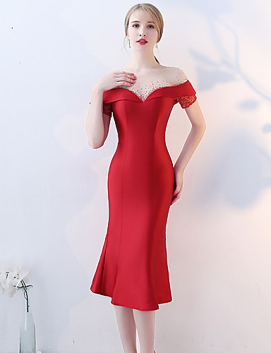 trumpet cocktail dress