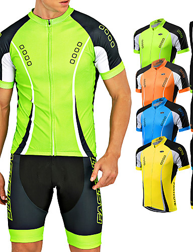 Amazon Com Men S Cycling Jersey Set Road Bike Jersye Short Sleeves Cycling Kits Bib Shorts With 3d Padded Clothing