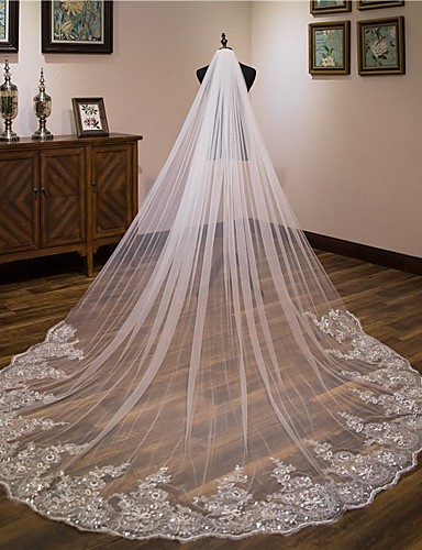 affordable cathedral wedding veils