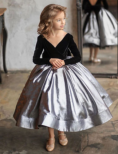 velvet flower girl dresses