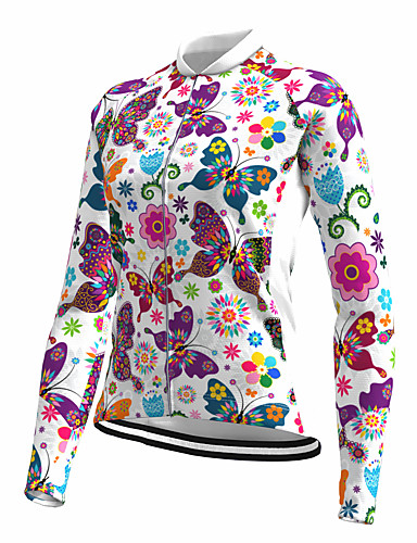 white long sleeve cycling jersey