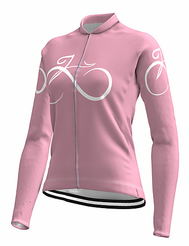 pantaloni da ciclismo con imbottitura rosa Gwell maglia a maniche lunghe traspirante maglia da ciclismo da donna 
