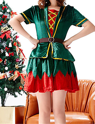 robe verte noel