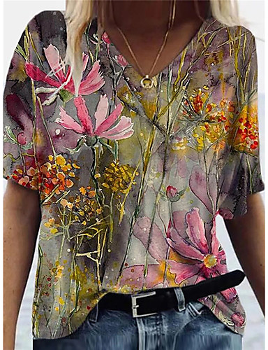 Willow S Women 2019 Fashion Casual Vintage Floral Print Long Sleeves V-Neck Bodice Loose Blouse Shirt Tops Willow S Women 2019 Fashion Casual Vintage Floral Print Long Sleeves V-Neck Bodice Loose Blouse Shirt Tops