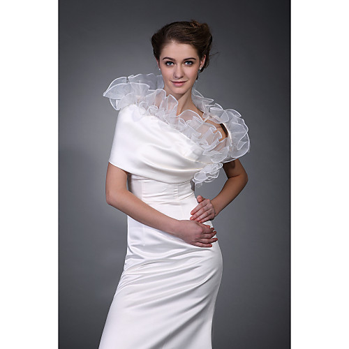 

Half Sleeve Coats / Jackets Polyester Party / Evening Women's Wrap With Embroidery