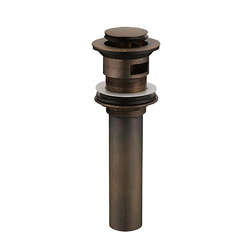 

Faucet accessory - Superior Quality - Vintage Brass Pop-up Water Drain Without Overflow - Finish - Antique Bronze