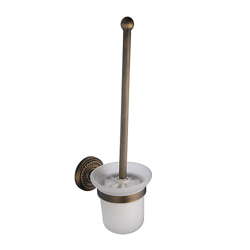 

Toilet Brush Holder Antique Brass 1 pc - Hotel bath