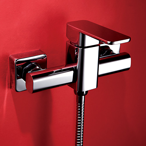 

Morden Wall Mount Solid Brass Shower Faucet (Chrome Finish)
