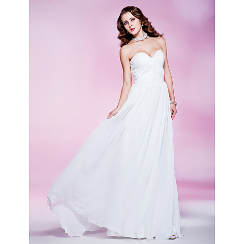 

Sheath / Column Elegant All Celebrity Styles Formal Evening Military Ball Dress Sweetheart Neckline Strapless Sleeveless Floor Length Chiffon with Ruched Draping Side Draping 2021