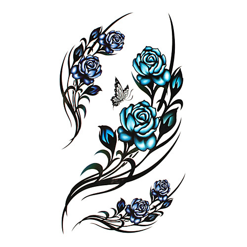

Temporary Tattoos Disposable / High quality, formaldehyde free Body / Leg / Back Water-Transfer Sticker Tattoo Stickers