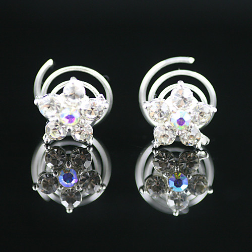 

2 Pieces Gorgeous Rhinestones Bridal Pins Party Headpieces