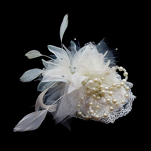 

Crystal / Feather / Fabric Tiaras / Fascinators / Flowers with 1 Wedding / Special Occasion / Party / Evening Headpiece