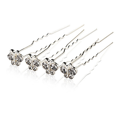 

Alloy Headwear / Hair Pin with Floral 1pc Wedding / Special Occasion / Casual Headpiece