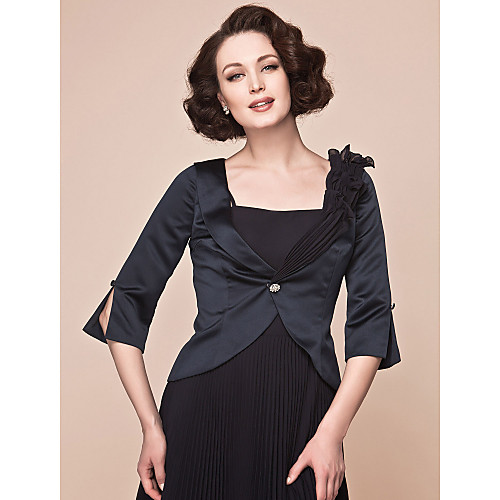 

Coats / Jackets Chiffon / Satin Wedding / Party Evening Women's Wrap With Draping / Button