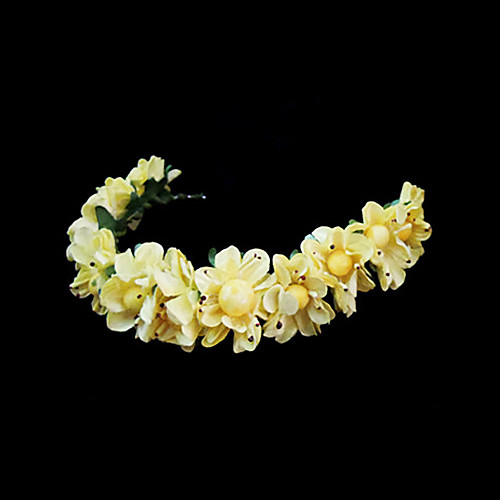 

Crystal / Fabric / Paper Tiaras / Headbands / Flowers with 1 Wedding / Special Occasion / Party / Evening Headpiece