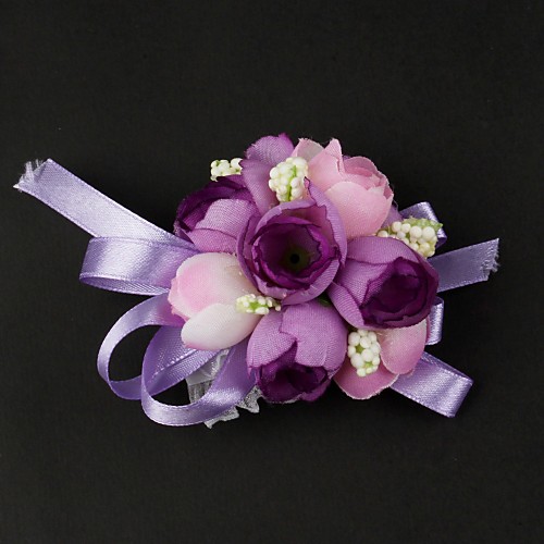 

Wedding Flowers Wrist Corsages Wedding Satin / Cotton 3.15(Approx.8cm)