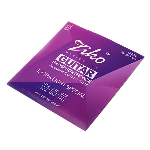 

ZIKO - High-Grade Phosphorous Bronze Acoustic Guitar Strings (012-053)