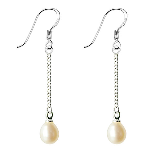 

Women's Pearl Drop Earrings Ladies Casual / Daily Fashion Pearl Earrings Jewelry White / Purple For 1pc