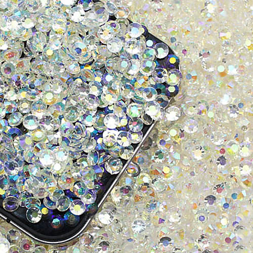 

200 pcs Rhinestone / Glitter Shine / 3D Crystal / Rhinestone 3mm Nail Jewelry Rhinestones For Finger Nail nail art Manicure Pedicure Party Evening Chic & Modern / Fashion