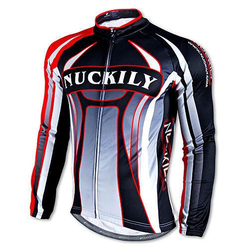 

Nuckily Men's Long Sleeve Cycling Jersey Winter Polyester Stripes Bike Top Mountain Bike MTB Road Bike Cycling Thermal / Warm Quick Dry Ultraviolet Resistant Sports Clothing Apparel