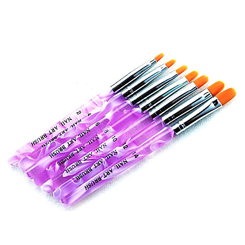 

7pcs acrylic brush nylon nail art tools set