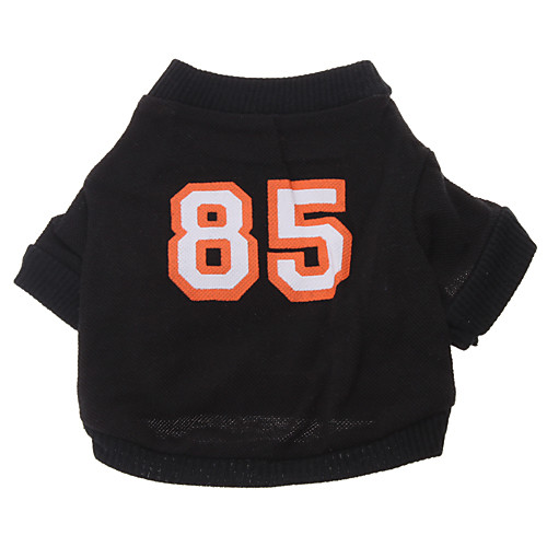 

Dog Shirt / T-Shirt Jersey Vest Letter & Number Dog Clothes Puppy Clothes Dog Outfits Breathable Costume for Girl and Boy Dog Cotton