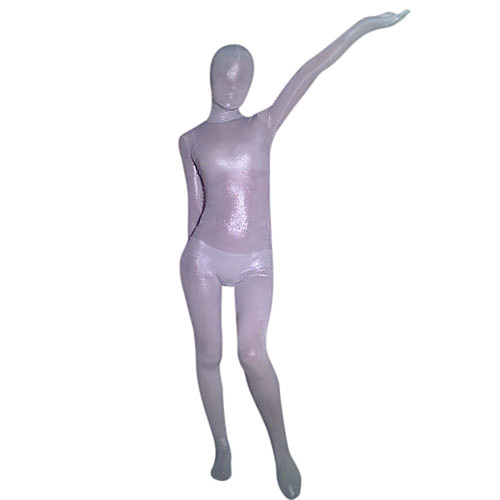 

White Shiny Metallic Full body Zentai