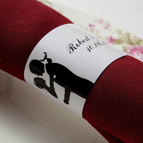 

Wedding Napkins - 50 pcs Napkin Rings Wedding / Anniversary / Engagement Party Classic Theme
