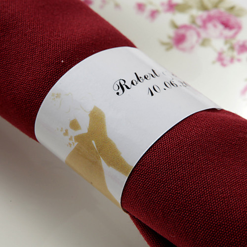 

Wedding Napkins - 50 pcs Napkin Rings Wedding / Anniversary / Engagement Party Classic Theme