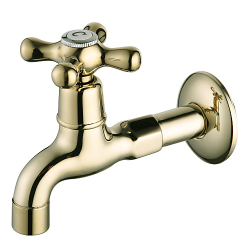 

Bathroom Sink Faucet - Rotatable Ti-PVD Wall Mounted One Hole / Single Handle One HoleBath Taps