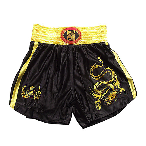 

Kick Boxing Professional Embroidery Shorts Golden Dragon & Black (Average Size)