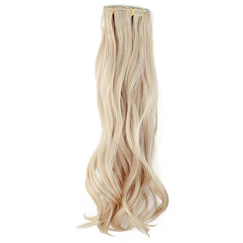 

Human Hair Extensions Silky Wavy Classic Synthetic Hair 18 inch Hair Extension Daily
