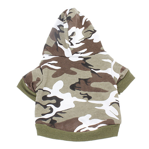 

Dog Hoodie Puppy Clothes Camo / Camouflage Fashion Casual / Daily Winter Dog Clothes Puppy Clothes Dog Outfits Breathable Pink Green Costume for Girl and Boy Dog Cotton XXS XS S M L XL