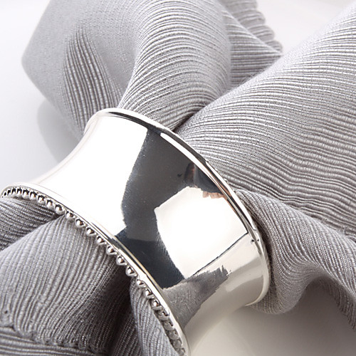 

Set of 4 Luxury Modern Design Zinc Alloy Napkin Ring