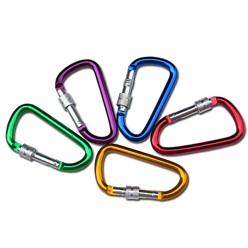 

Carabiners Durable Aluminium Alloy Climbing Outdoor 1/5 pcs Rainbow