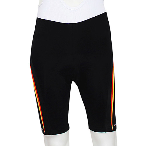 

Malciklo Men's Cycling Padded Shorts Polyester Black Bike Shorts Breathable Reflective Strips Sports Solid Colored Mountain Bike MTB Road Bike Cycling Clothing Apparel