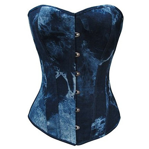 

Women's Clip-On Gothic Lolita Lolita Dress Corset Blue Color Gradient Lolita Accessories
