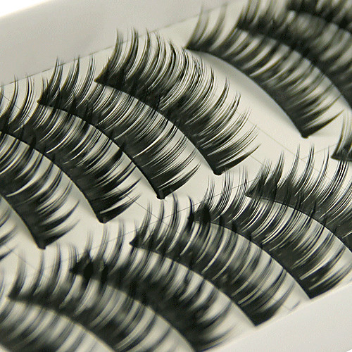 

Eyelash Extensions False Eyelashes 20 pcs Volumized Curly Thick Fiber Thick Lengthens the End of the Eye - Makeup Party Makeup Cateye Makeup Cosmetic Grooming Supplies