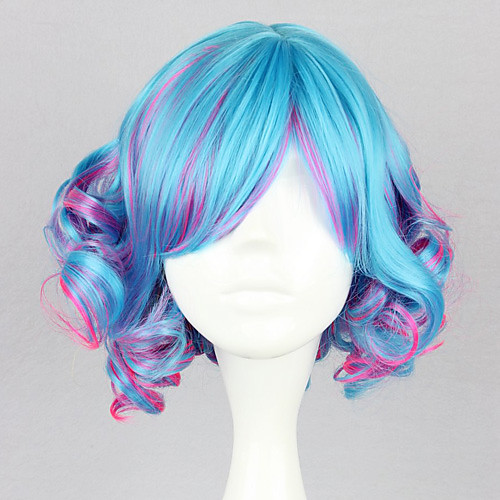 

Sweet Lolita Cosplay Wigs Women's 14 inch Heat Resistant Fiber Anime Wig