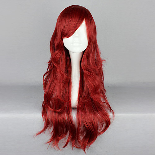 

Cosplay Wigs Women's 26 inch Heat Resistant Fiber Red Anime / Gothic Lolita Dress