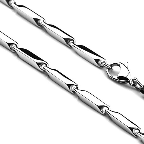 

Men's Chain Necklace Cross Classic Titanium Steel Silver Necklace Jewelry For Wedding Party Gift Daily