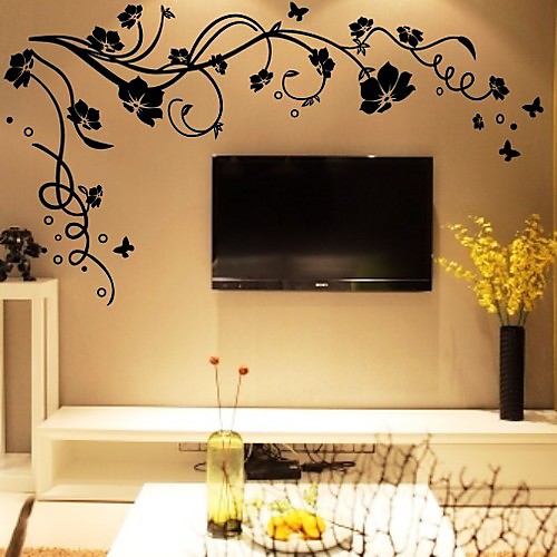 

DIY Wall Stickers Flower Tree Branches Washable Wall Decals 1pc