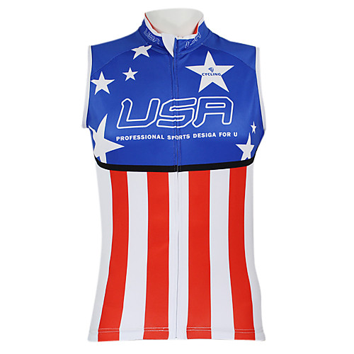 

Malciklo Men's Women's Unisex Sleeveless Cycling Vest Bike Vest / Gilet Jersey Top Mountain Bike MTB Road Bike Cycling Breathable Quick Dry Waterproof Zipper Sports Clothing Apparel