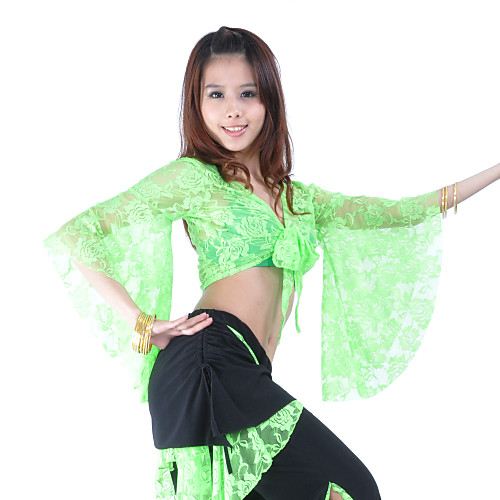

Belly Dance Top Women's Training 3/4 Length Sleeve Lace / Ballroom